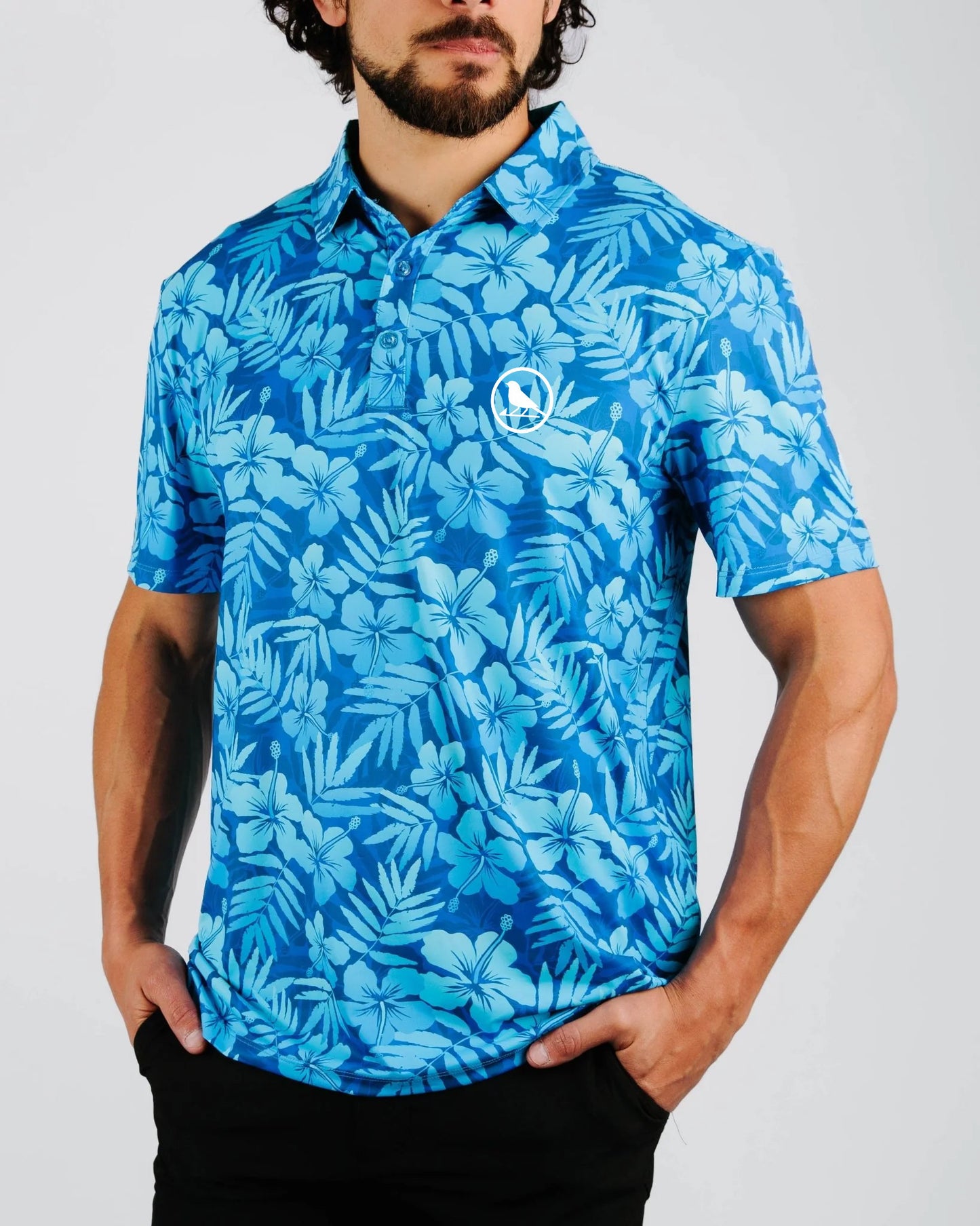Floral Surf Golf Polo