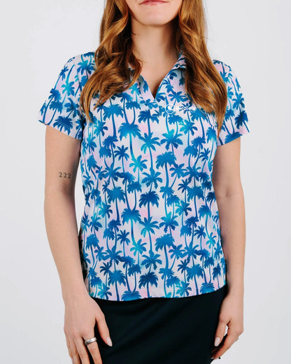 Lit Sunset Women's Golf Polo