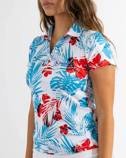 Red White & Beaches Women's Golf Polo