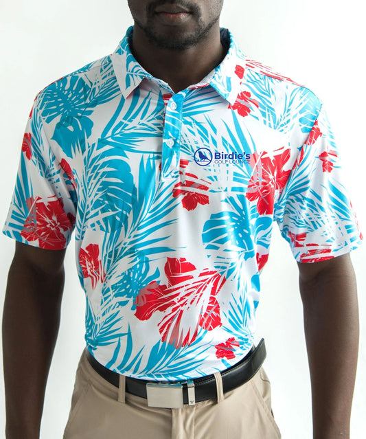 Red White & Beaches Golf Polo