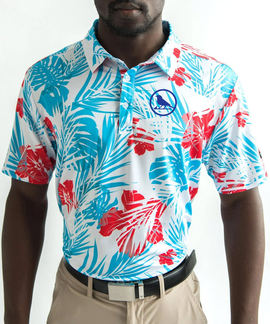 Red White & Beaches Golf Polo