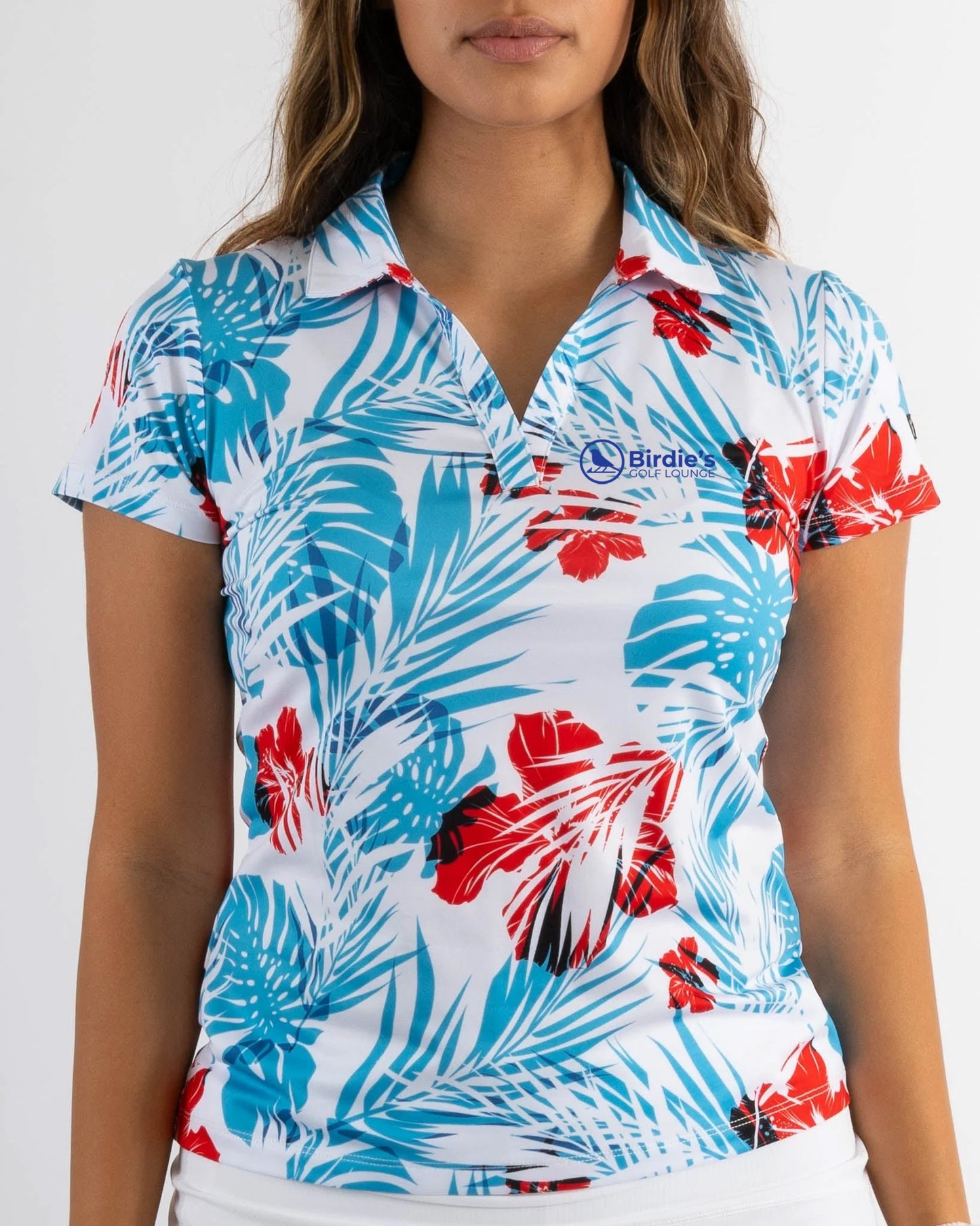 Red White & Beaches Women's Golf Polo